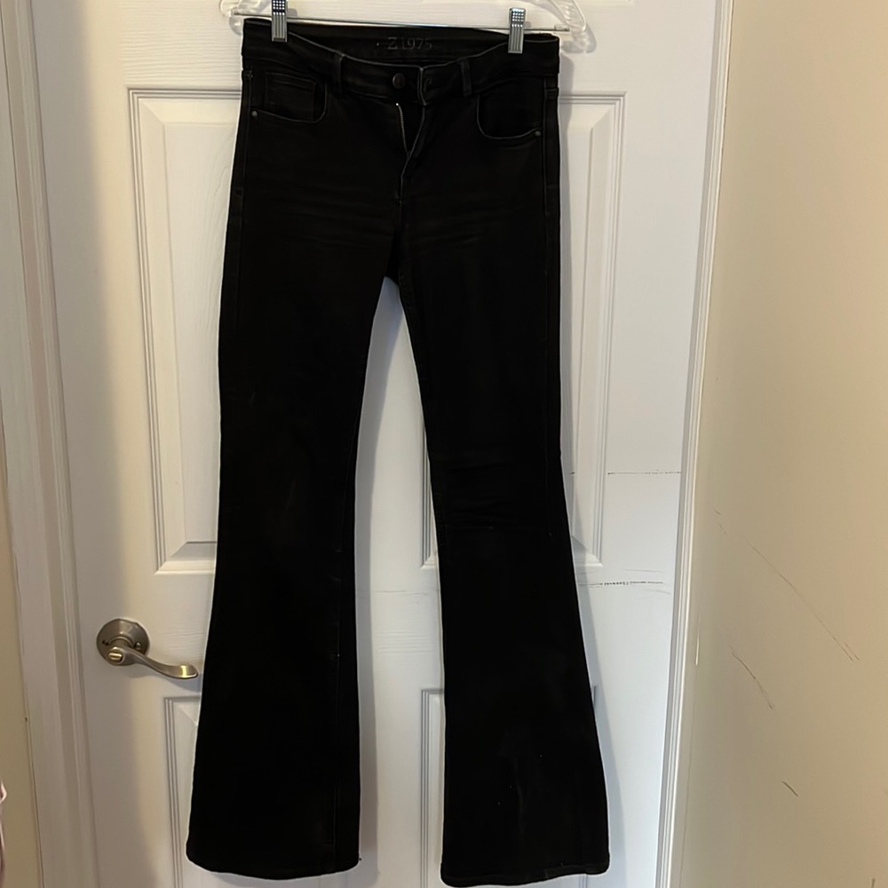 Zara black flare jeans size 4